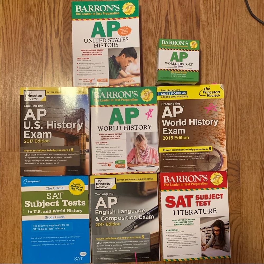 APUSH AP Lang Literature subject test cram books